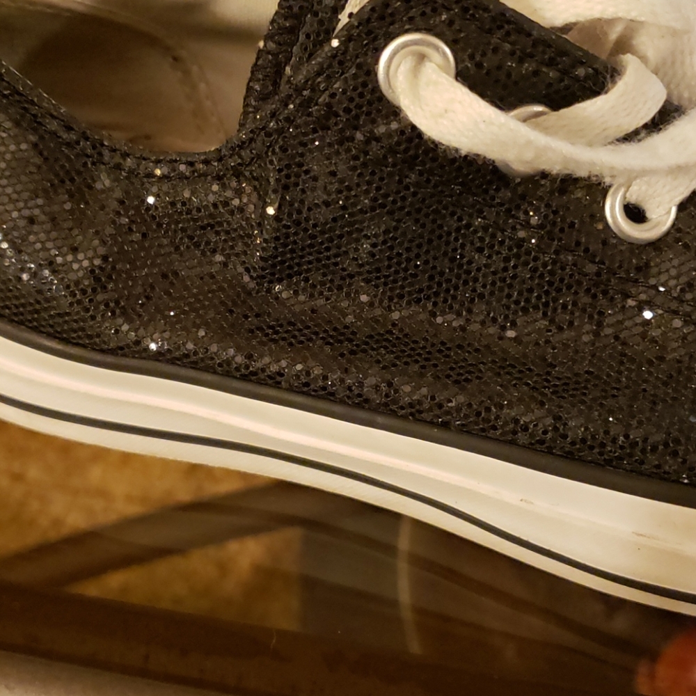 Black Sequined Converse All Stars - Picture 8 of 8
